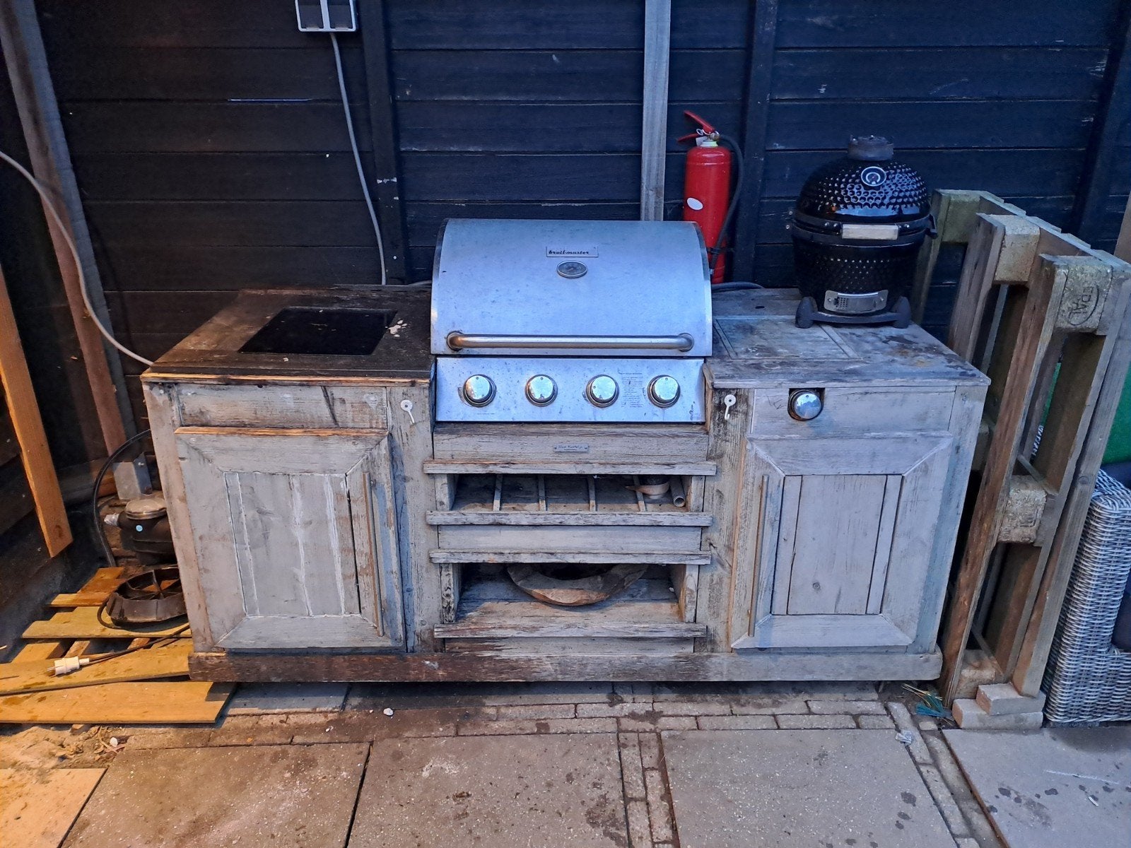 Exclusieve handgemaakte buitenkeuken Rico Kastelijn, Ophalen, Gebruikt, Rico Kastelijn