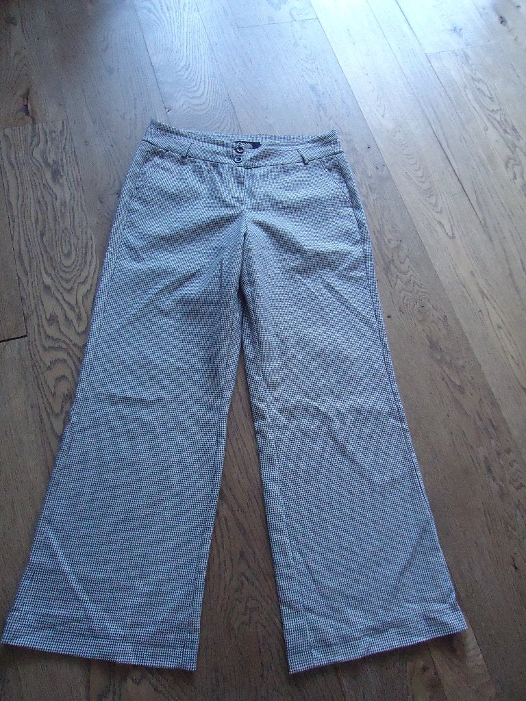 z.g.a.n. zwart/witte Corel broek maat 40, Zwart, Ophalen of Verzenden, Zo goed als nieuw, Lang