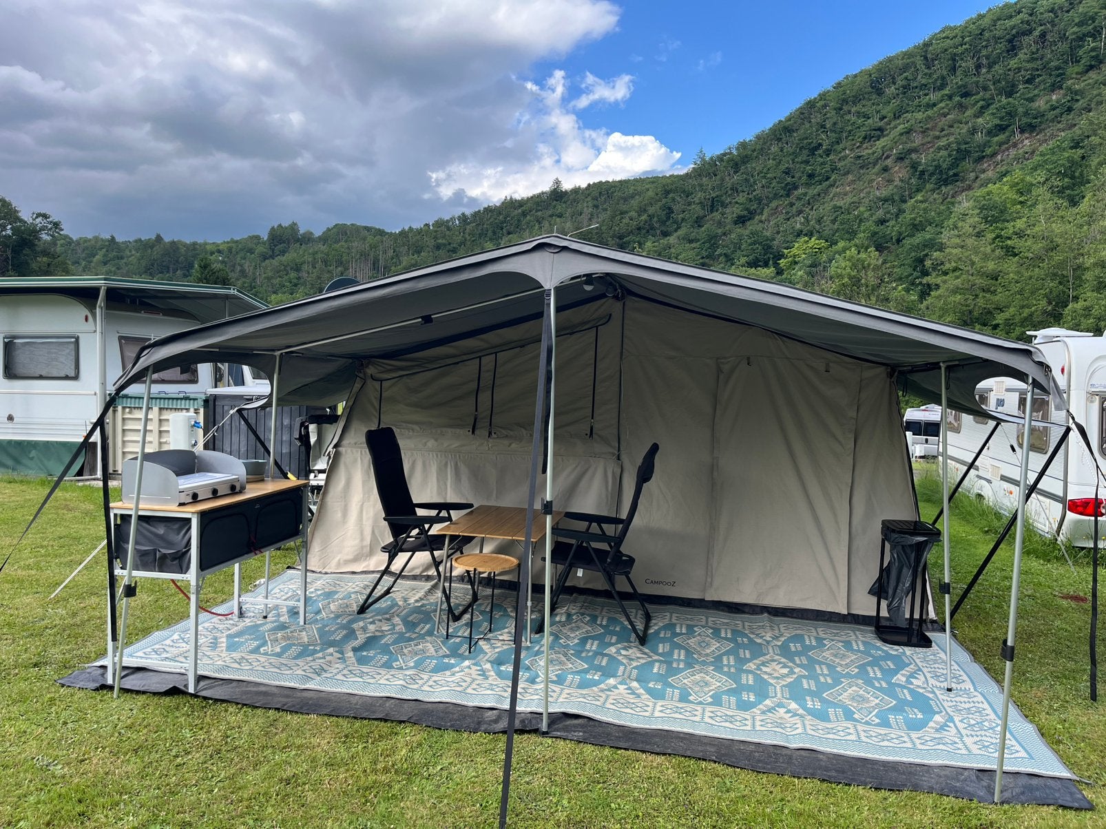 Campooz vouwwagen sleepy joe 2023 campingvariant, Caravans en Kamperen, Vouwwagens, Ophalen, Beige, Aanwezig, Campooz