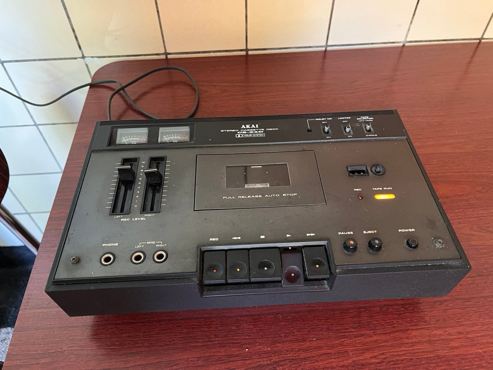 Akai CS-34D Vintage Stereo Cassette Deck – jaren ’70, Ophalen, Gebruikt