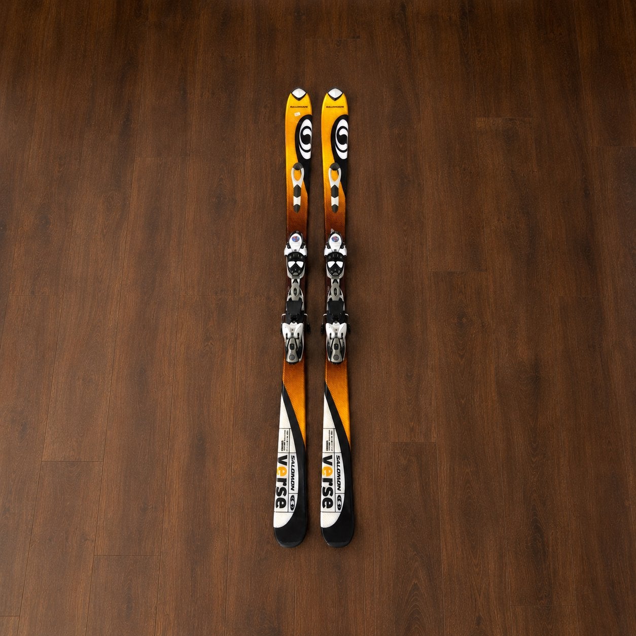 Salomon Verse ski’s oranje zwart wit met bindingen 165, Ophalen of Verzenden, Zo goed als nieuw