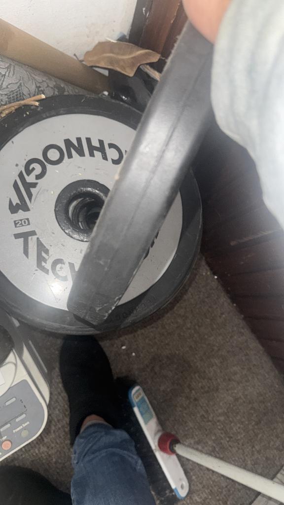 12x20kg Technogym Olympische Halterschijf, Ophalen, Gebruikt, Benen, Halterschijven