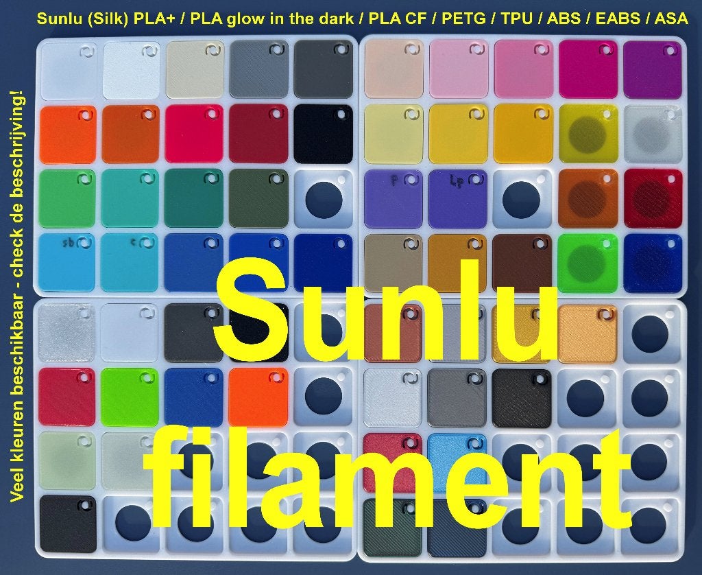 Sunlu Filament PLA+/Silk PLA+/PLA CF/PETG/TPU/EABS/ABS/ASA, Ophalen of Verzenden, Nieuw, Filamentrollen