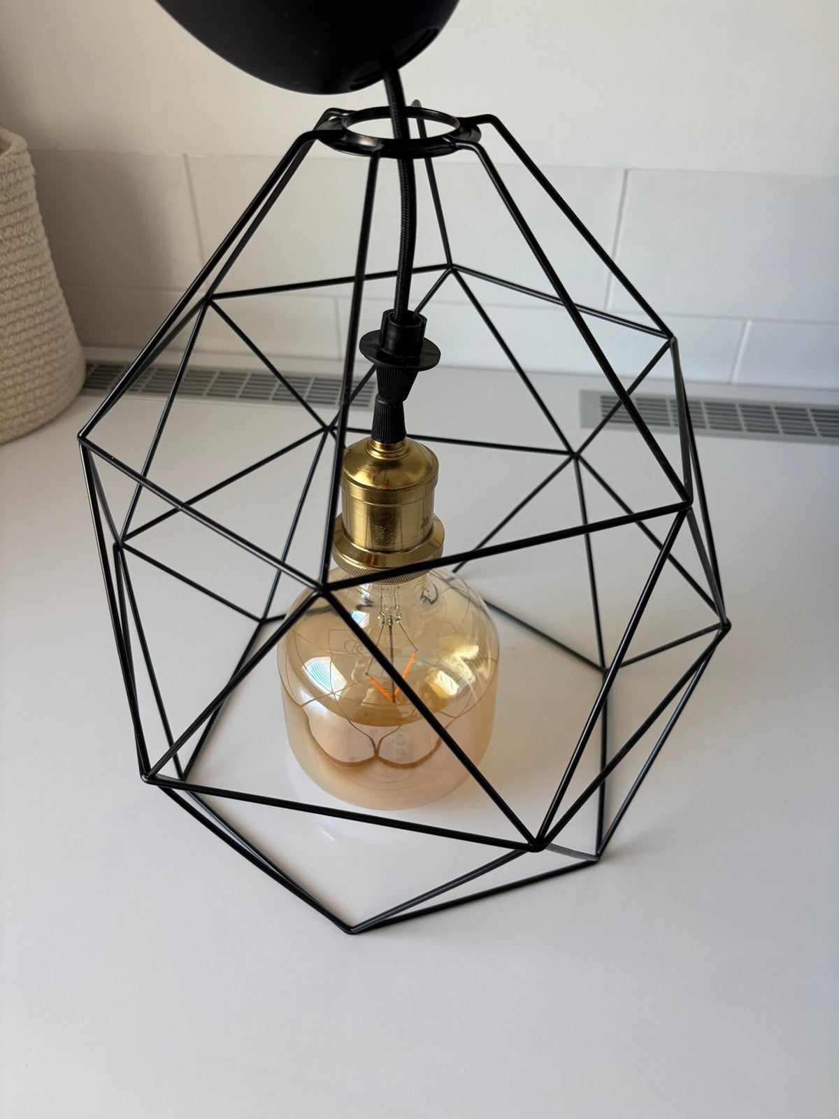 Plafondlamp IKEA Brunsta warm licht, Huis en Inrichting, Ophalen, Zo goed als nieuw