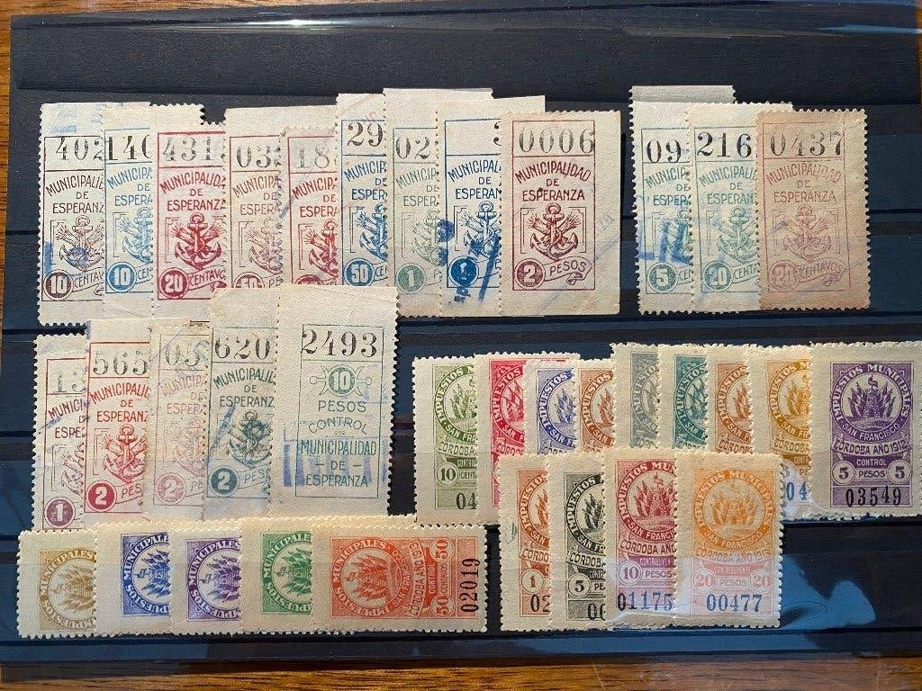 ARGENTINIË unieke collectie lokale en fiscale zegels, Postzegels en Munten, Postzegels | Volle albums en Verzamelingen, Buitenland