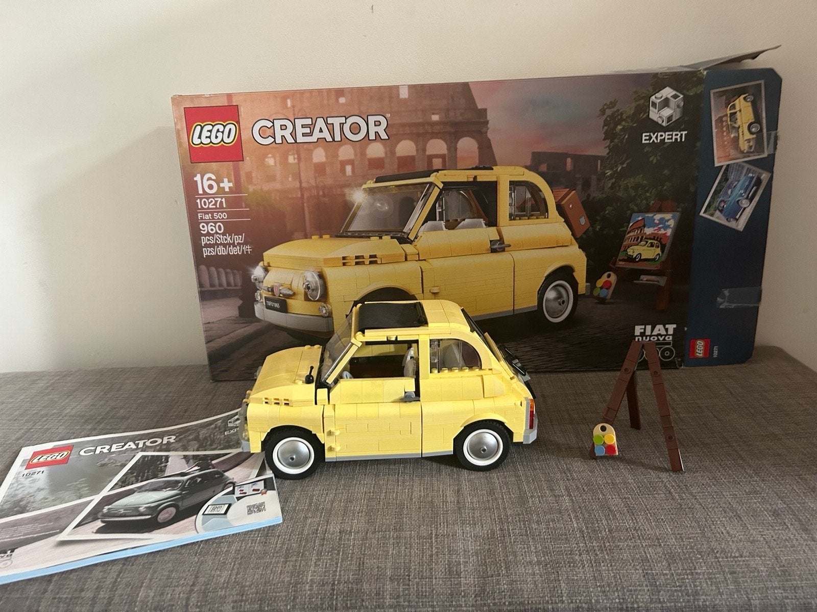 LEGO Creator Expert Fiat 500 (10271) - Zo goed als nieuw, Overige merken, Auto, Groter dan 1:32, Ophalen of Verzenden