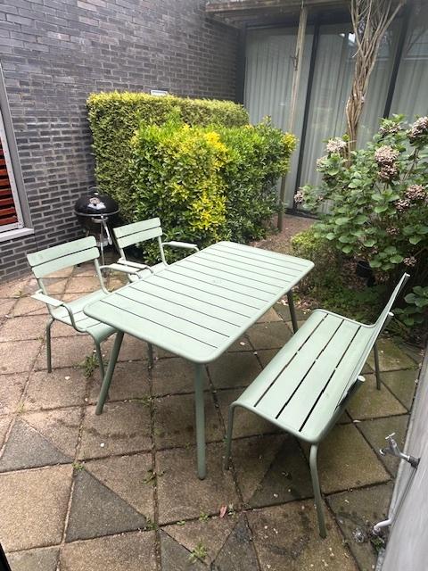 Fermob Luxembourg tuinmeubels in de kleur Cactus, Tuin en Terras, Ophalen, 4 zitplaatsen, Bank, Aluminium