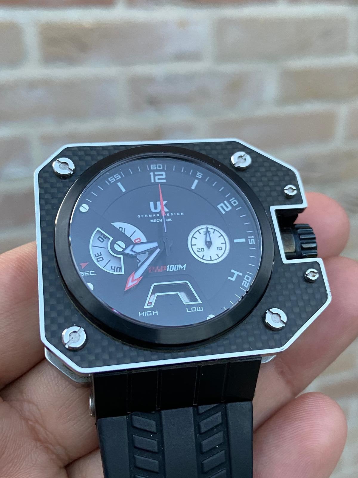 Unieke UHR-KRAFT HeliCop Cube Mechanik (Seagull uurwerk), Overige merken, Staal, Polshorloge, 1960 of later