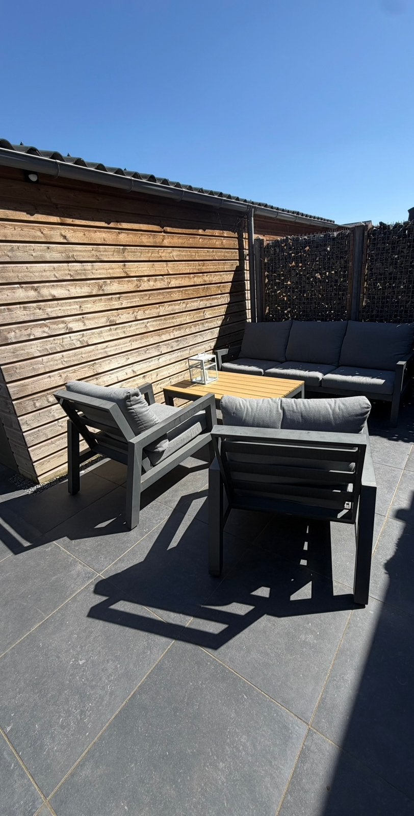 Lounge Set First Flow, Tuin en Terras, Tuinsets en Loungesets, Zo goed als nieuw, Loungeset, Aluminium, 5 zitplaatsen, Bank, Ophalen