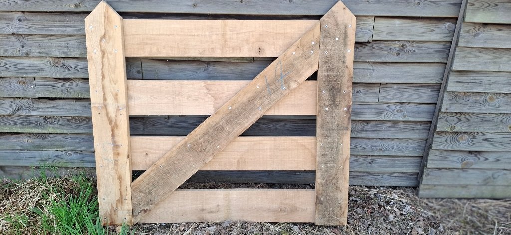 Eiken poort, Ophalen, 100 tot 150 cm, 100 tot 150 cm, Nieuw