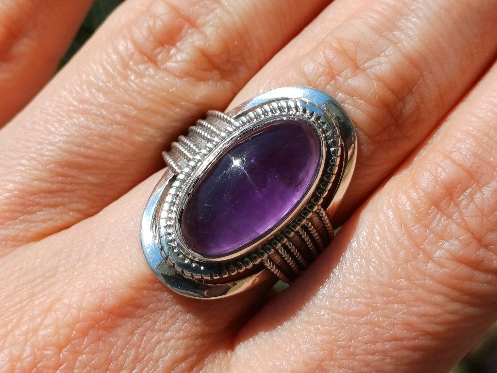 Vanoli 925 zilveren ring met amethist maat 17, Daiva1973@hotmail.com, Vanoli, Amsterdam, Paars