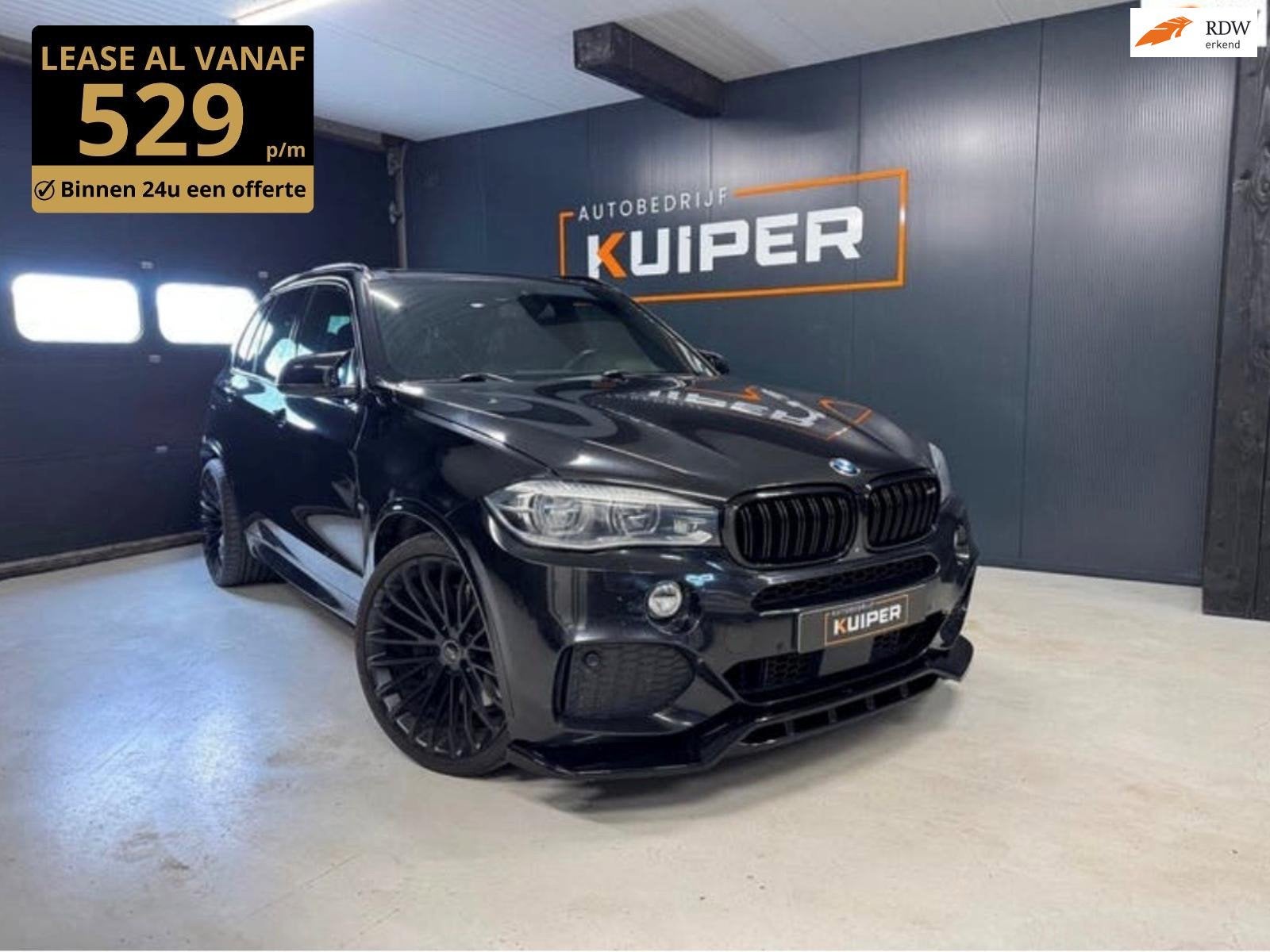 BMW X5 M50d Compleet M Pano Black edition, Auto's, BMW, 15 km/l, 2993 cc, Zwart, Leder