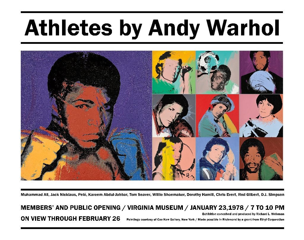 Affiche Andy Warhol, Antiek en Kunst, Ophalen of Verzenden