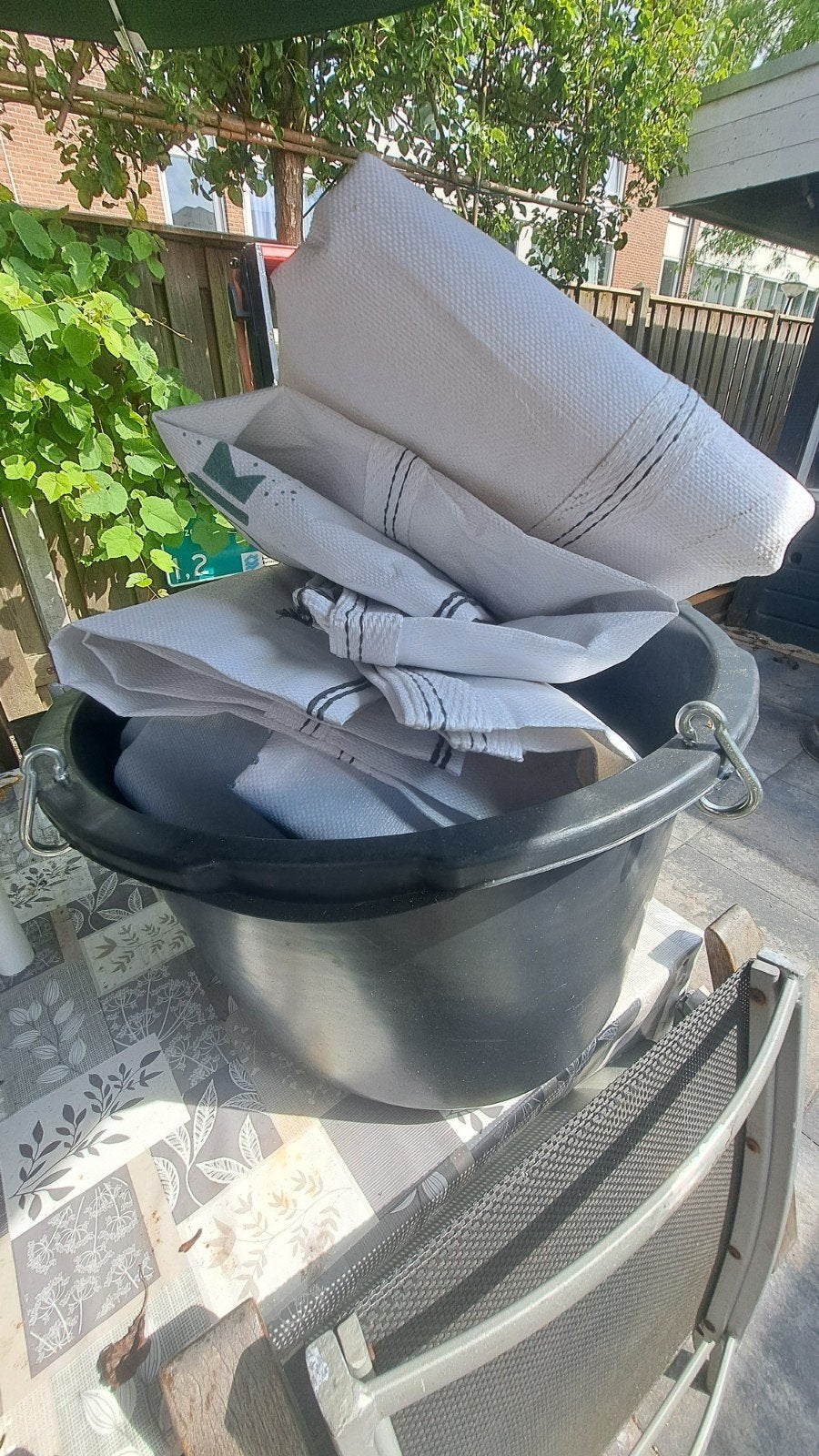 Nieuwe puinslurf voor dakreiniging, Ophalen, Nieuw