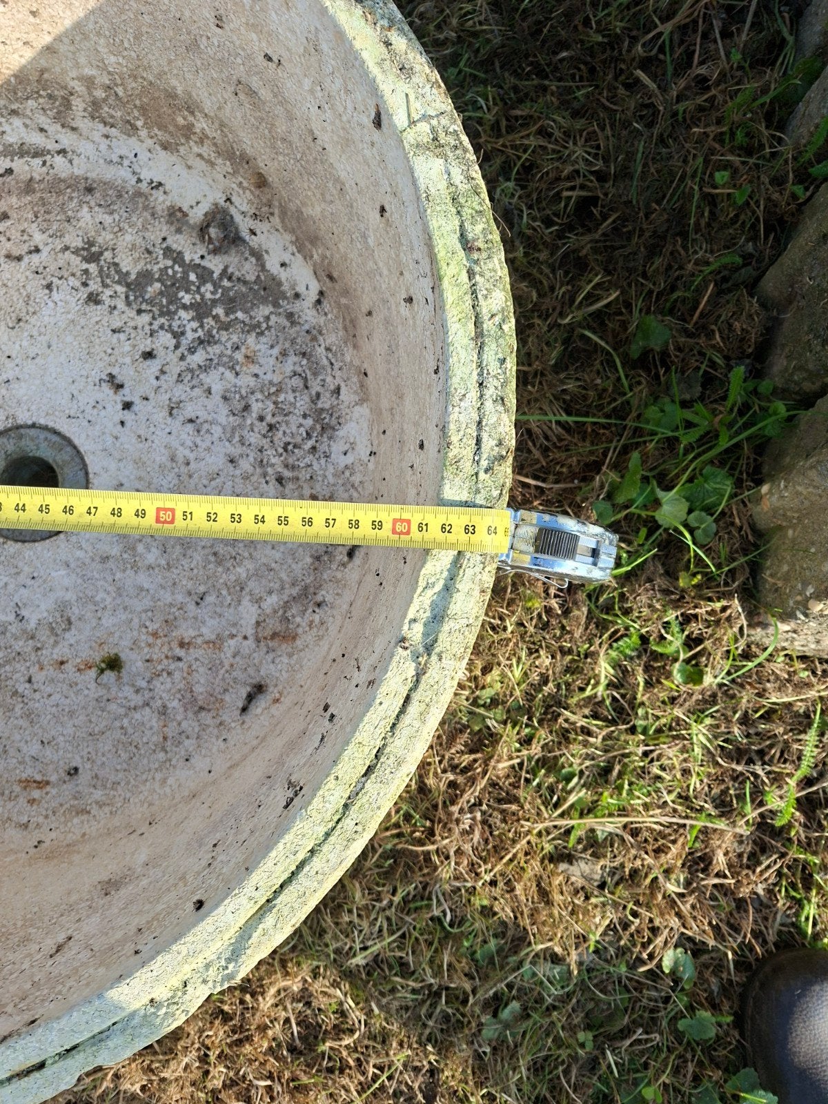 Grote Betonnen Bloempot - Gebruikt, Ophalen, Gebruikt, Minder dan 30 cm, Minder dan 60 cm