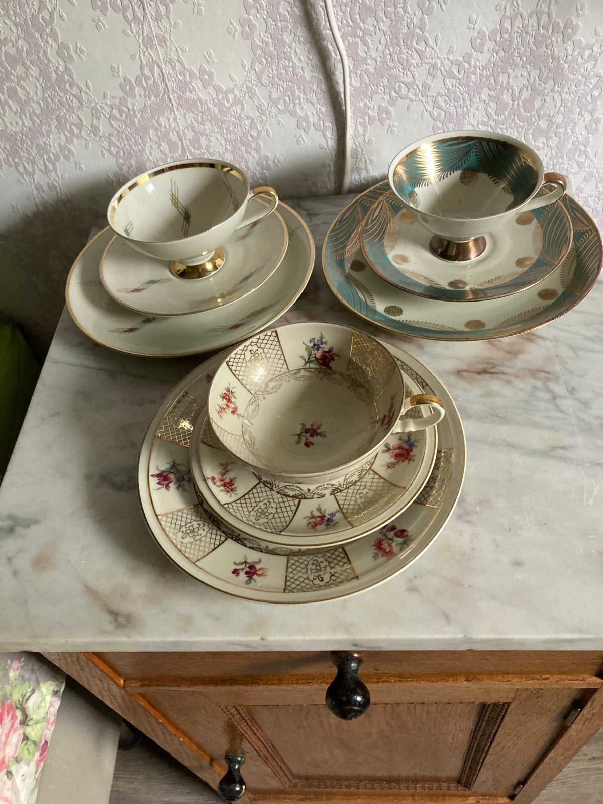 Vintage Winterling Marktleuthen Bavaria theeservies, Antiek en Kunst, Antiek | Porselein, Verzenden