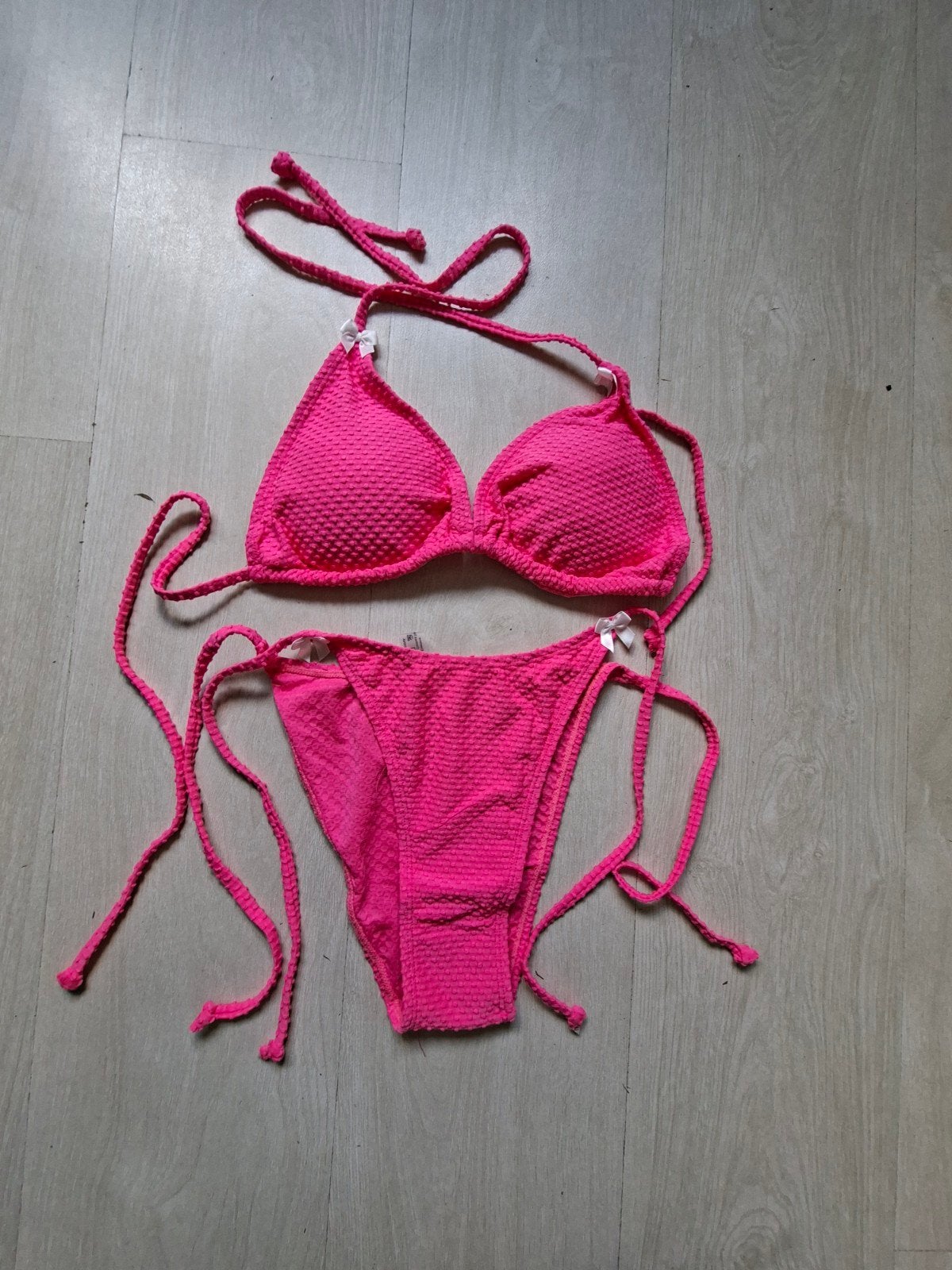 Neon Roze Bikini - nieuw, maat L, Nieuw, Ophalen of Verzenden, Onbekend, Roze