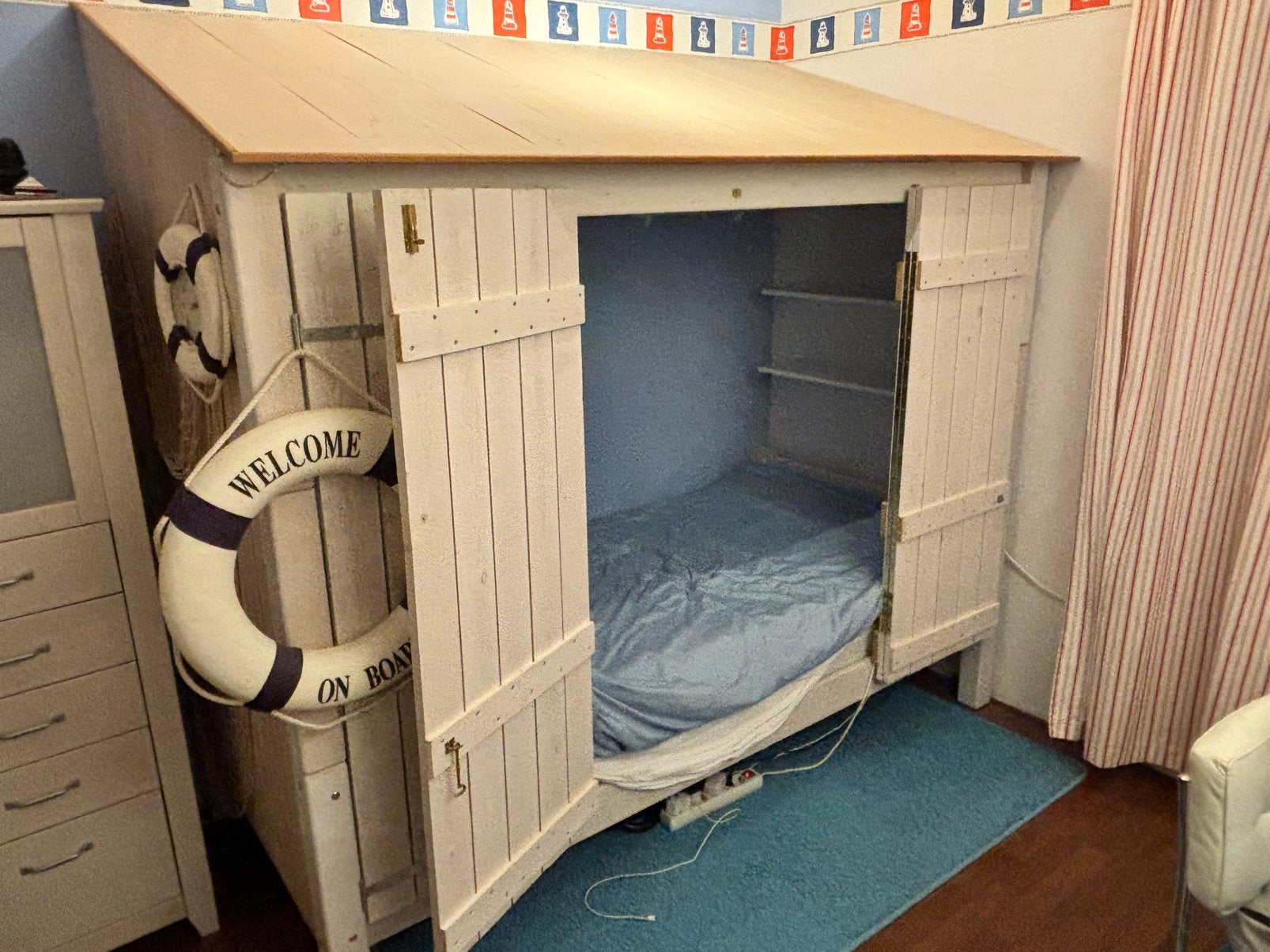 Compleet bed als strandhuisje,, Ophalen, Gebruikt, Overige typen