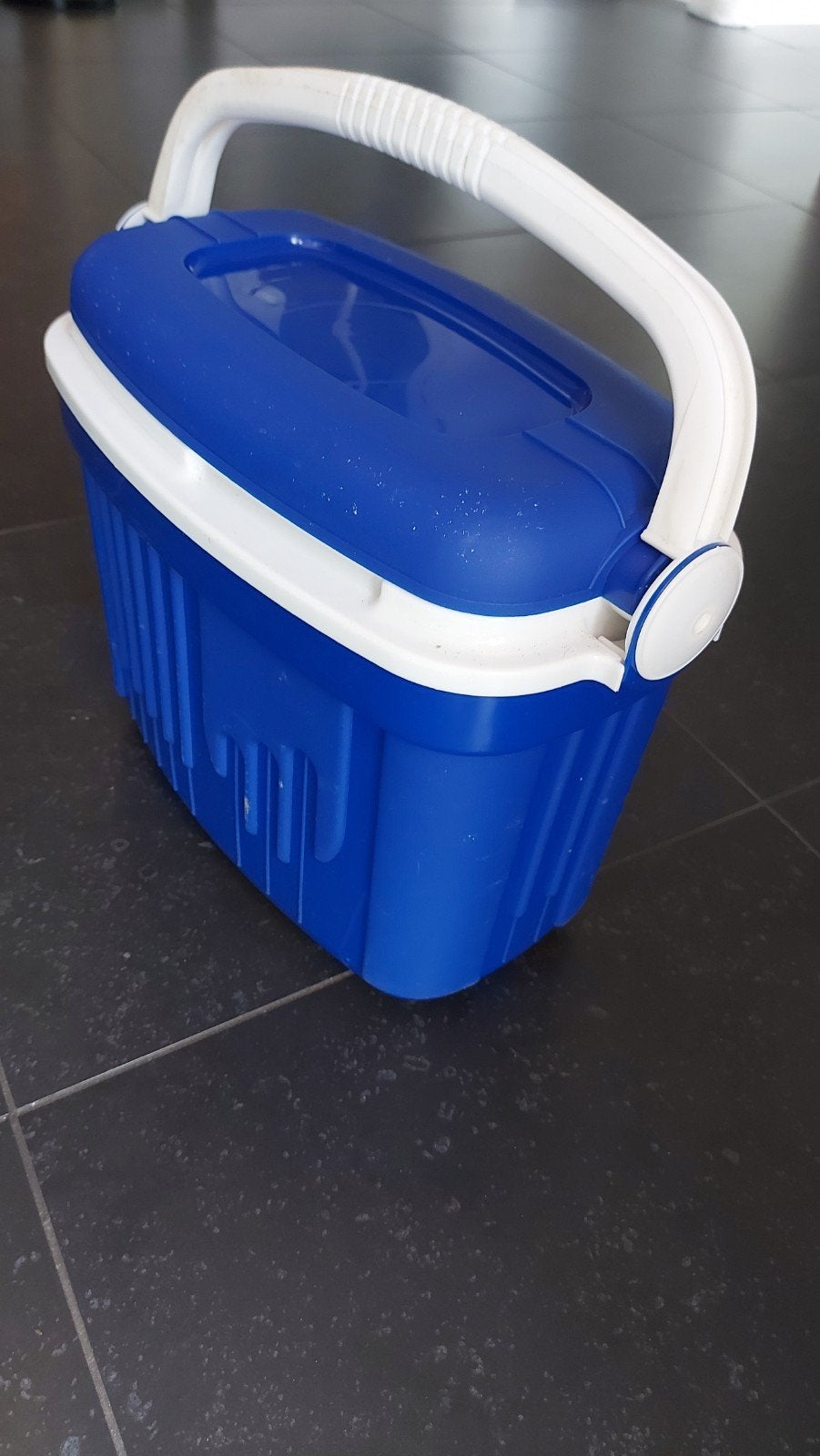 Kleine blauwe koelbox 35x38x20 cm, Caravans en Kamperen, Ophalen, Gebruikt, Koelbox, Koelelement