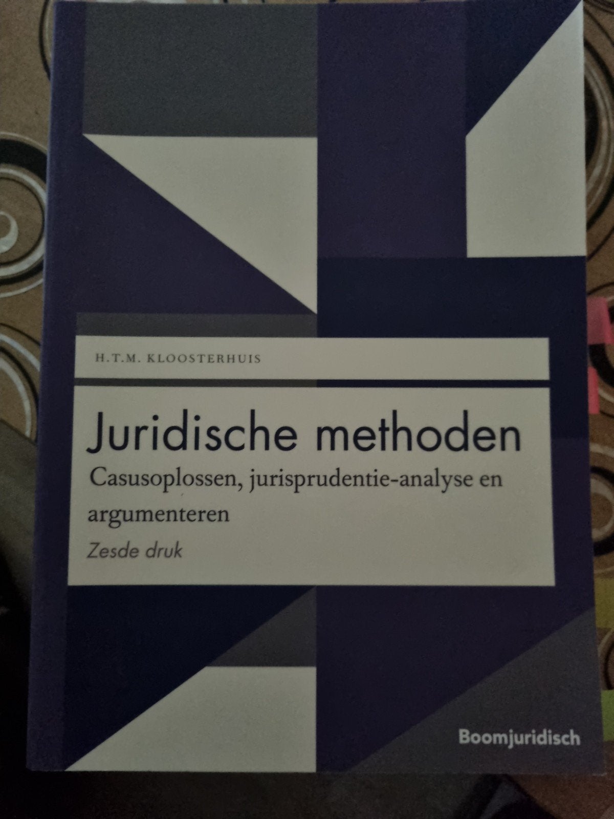 Juridische Methoden - H.T.M. Kloosterhuis (Zesde druk), Boeken, Studieboeken en Cursussen, H.T.M. Kloosterhuis, Zo goed als nieuw