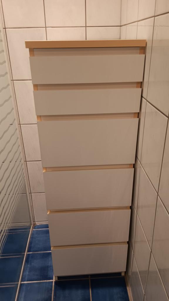 Ikea Malm meubel, wit, Ophalen, 50 tot 100 cm, Zo goed als nieuw, Minder dan 100 cm