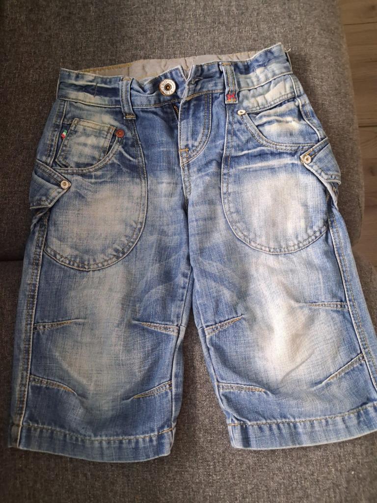 Vingino korte spijkerbroek, Kinderen en Baby's, Kinderkleding | Maat 140, Ophalen, Zo goed als nieuw, Jongen, Broek
