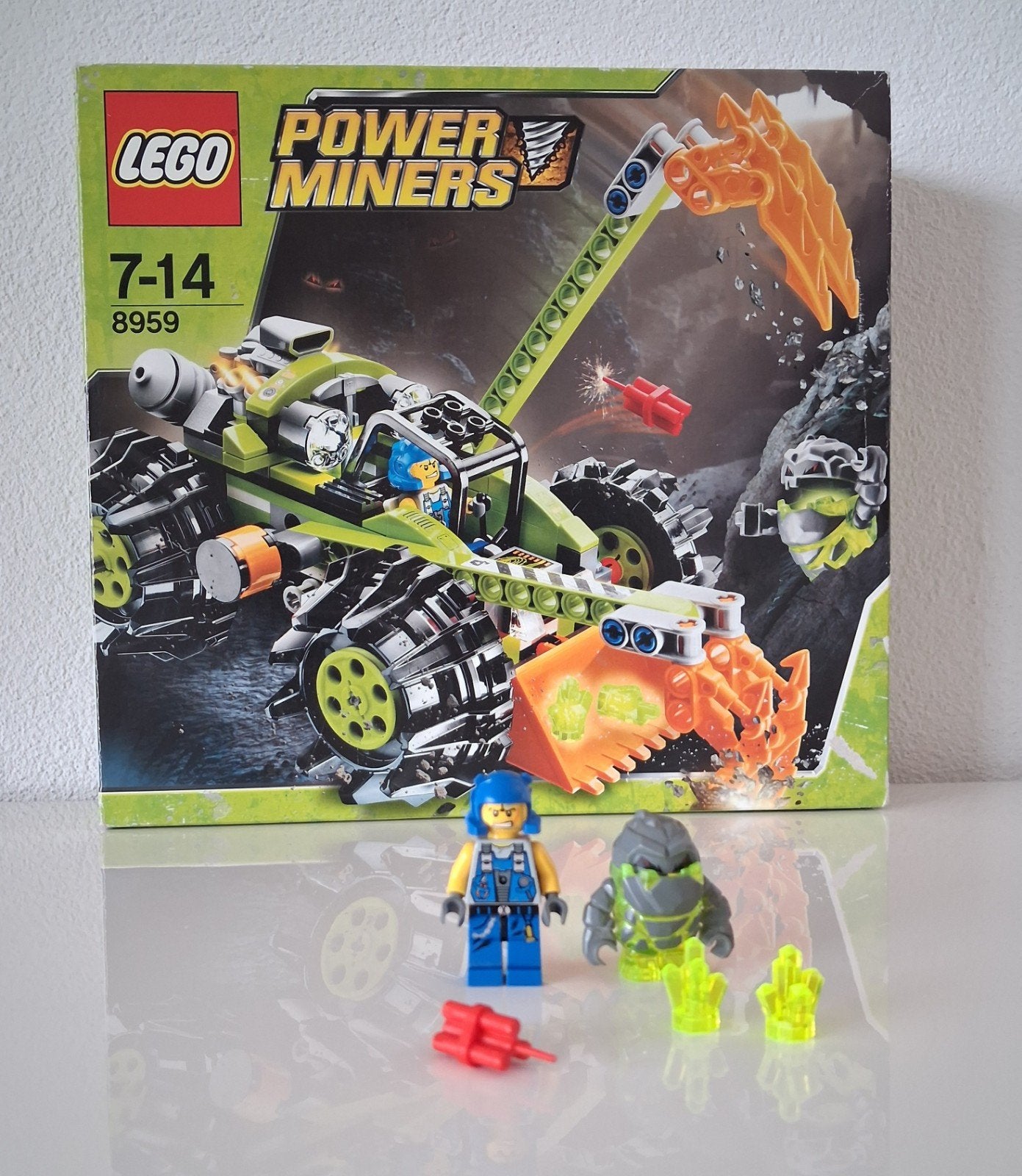 Lego Power Miners 8959 Claw Digger, Lego, Ophalen of Verzenden, Zo goed als nieuw, Compleet