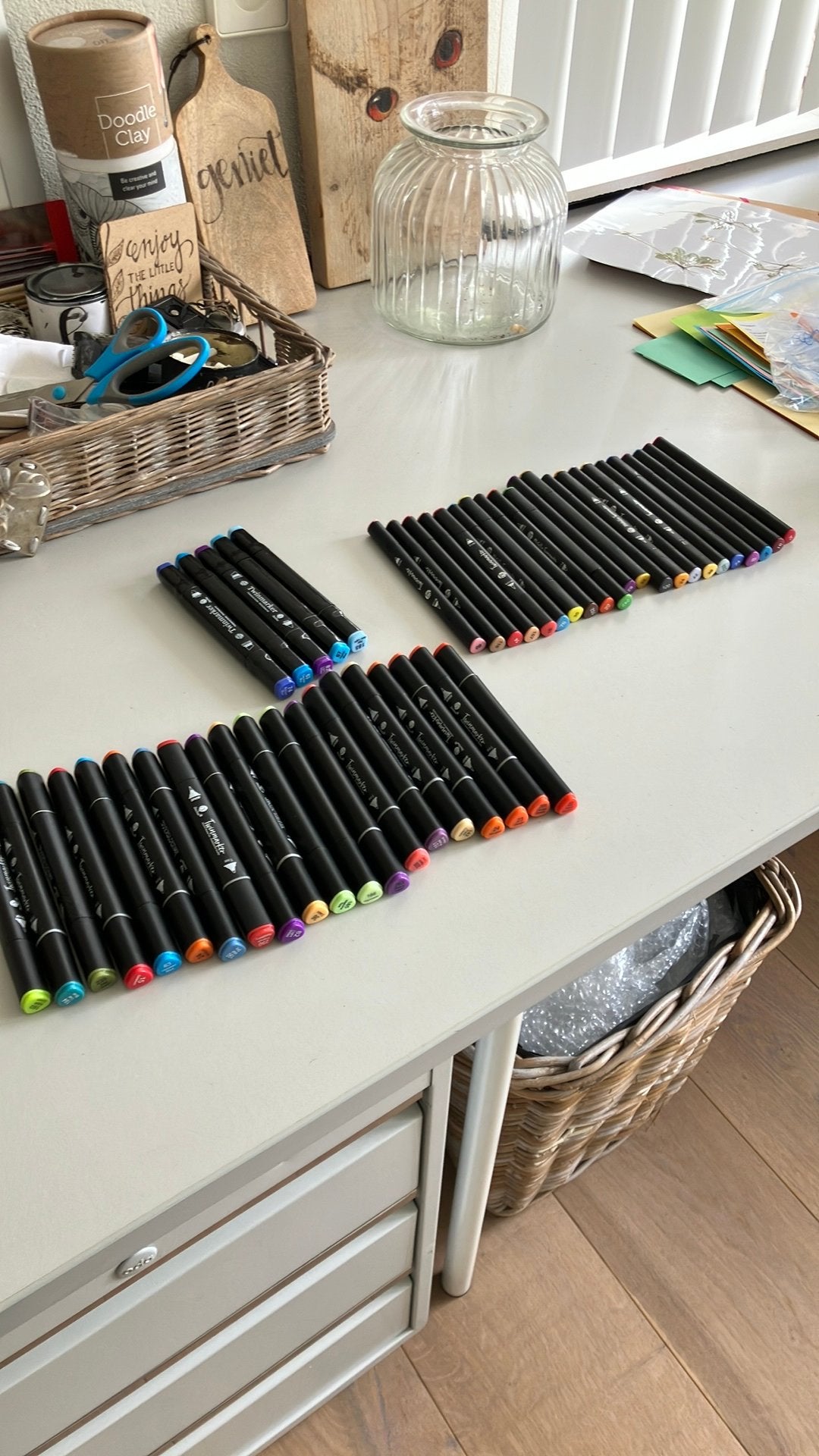 46 deco time markers, Ophalen of Verzenden, Zo goed als nieuw, Potlood of Stift