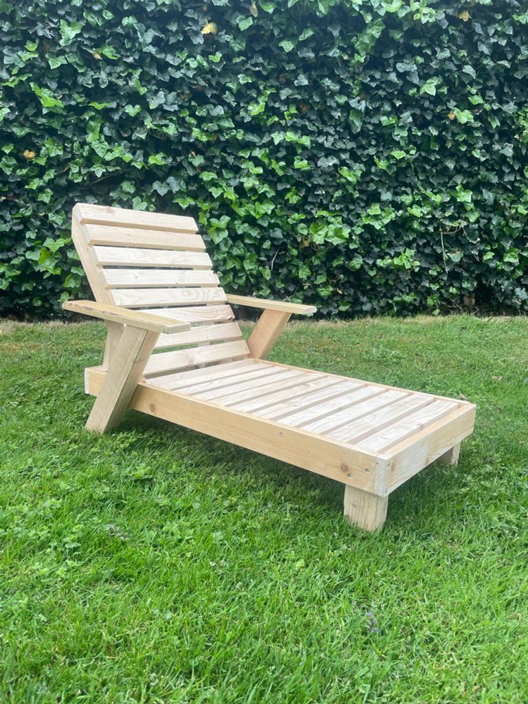 kinder ligstoel - Verstelbaar, Tuin en Terras, Ophalen of Verzenden, Zo goed als nieuw, Hout, Verstelbaar