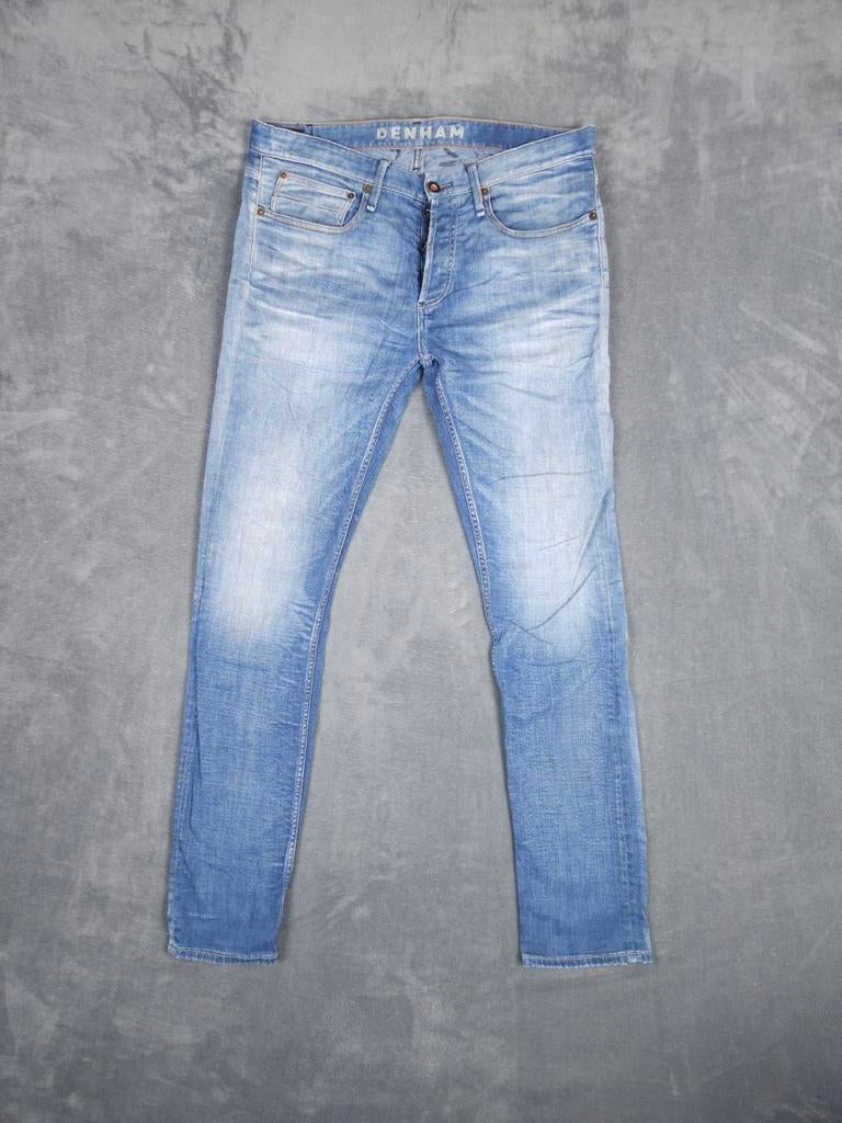 Denham Broek Razor W34 L34 Slim Fit Blauw Jeans., Blauw, ., Ophalen of Verzenden, Zo goed als nieuw