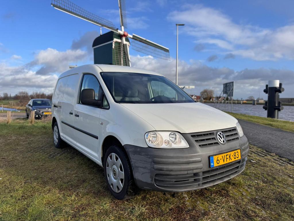 Volkswagen Caddy Maxi 2.0 Benzine/CNG Grijs kenteken *trekha, Auto's, Bestelauto's, Voorwielaandrijving, Stof, Gebruikt, 4 cilinders