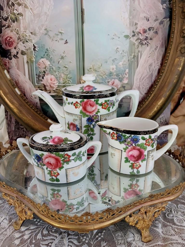 Oud thee servies Paragon...., Antiek en Kunst, Antiek | Servies compleet, Verzenden