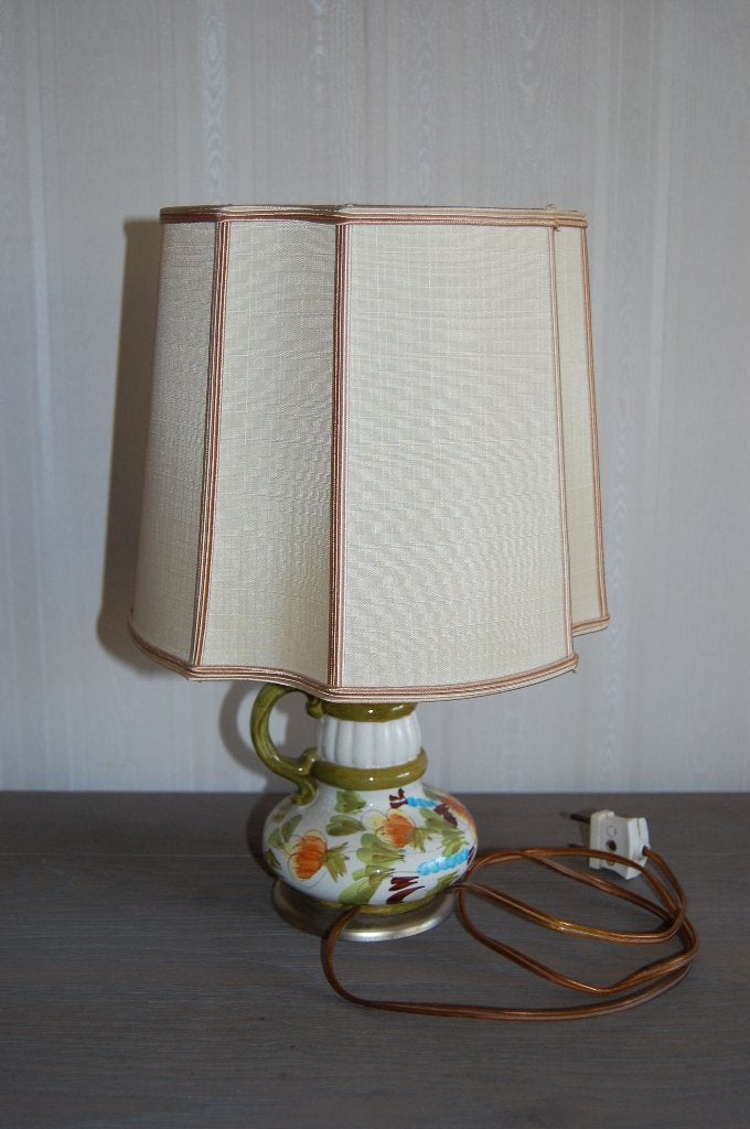 Retro fleslamp met 8 vlakken lampkap, Ophalen