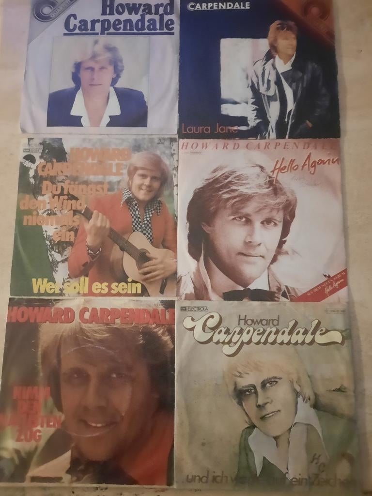 22x vinyl singels van Howard Carpendale, Cd's en Dvd's, Ophalen of Verzenden, Zo goed als nieuw, Overige formaten