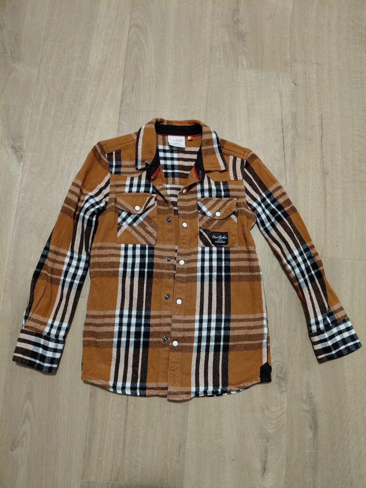 Vingino geruit overhemd maat 8, Overhemd of Blouse, Ophalen of Verzenden, Zo goed als nieuw, Vingino