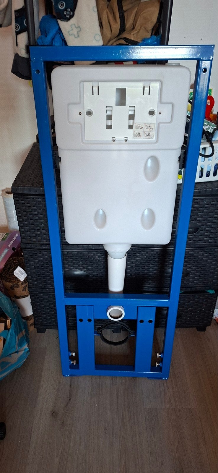 Nieuw inbouw toilet binnenwerk met accessoires, Doe-het-zelf en Verbouw, Sanitair, Ophalen of Verzenden, Nieuw, Rvs, Toilet