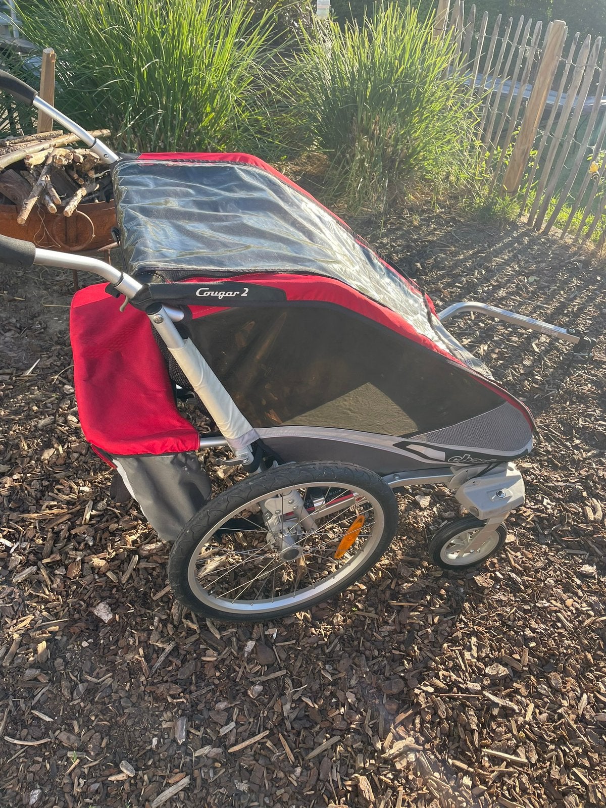 Thule chariot cougar 2 fietskar, Ophalen, Gebruikt, Kinderkar, Vering