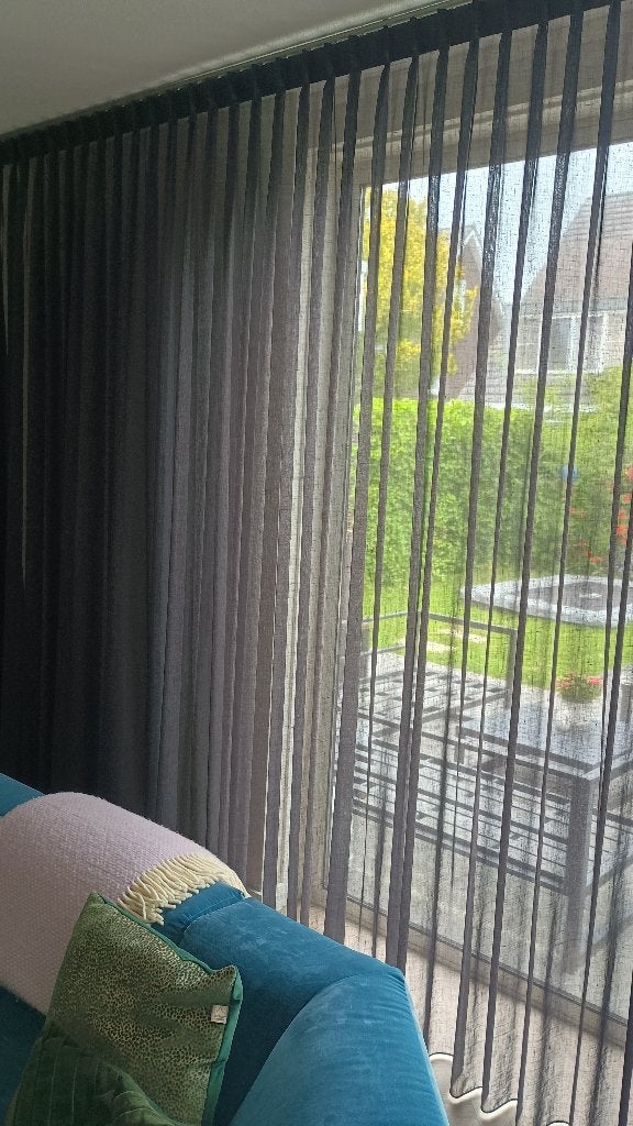 Mooie inbetween gordijnen incl. designrail !, Huis en Inrichting, Stoffering | Gordijnen en Lamellen, Overige merken, 259 cm, Zo goed als nieuw