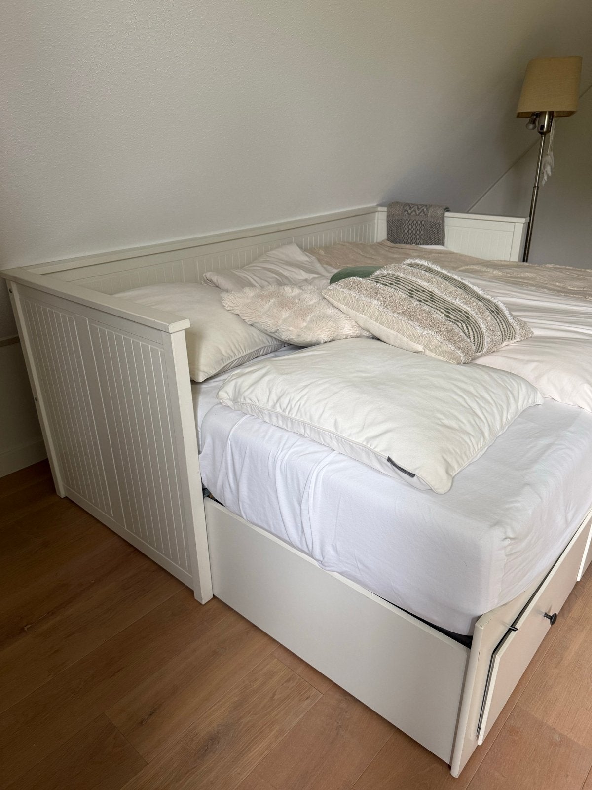 IKEA Hemnes bed Slaapbank 80x200 - Wit, Ophalen, Gebruikt, Eenpersoons, Wit
