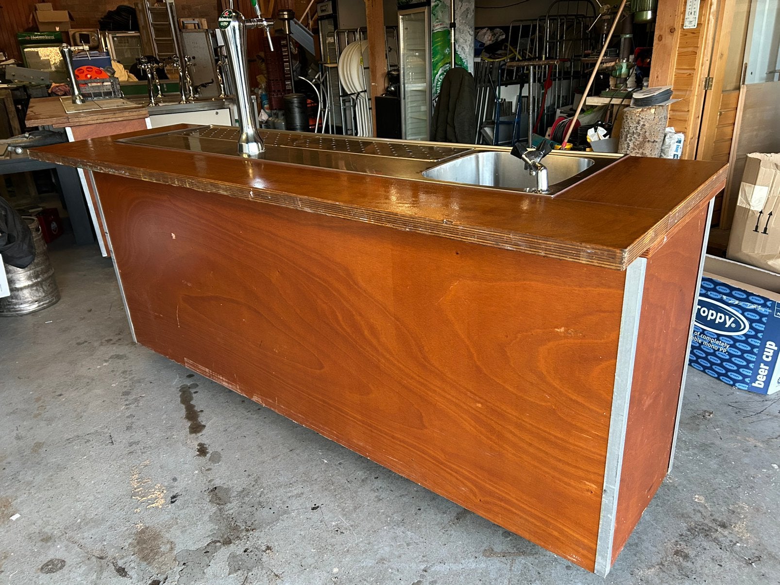 Mobiele bar, Ophalen, Gebruikt