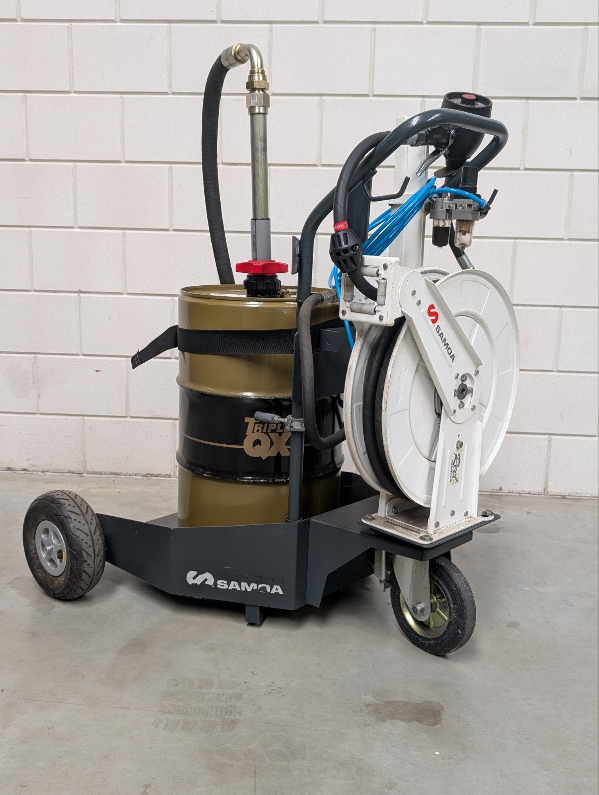 Samoa Oliepomp met Wagen - 60L/200L - Analoge Meter, Ophalen, Gebruikt