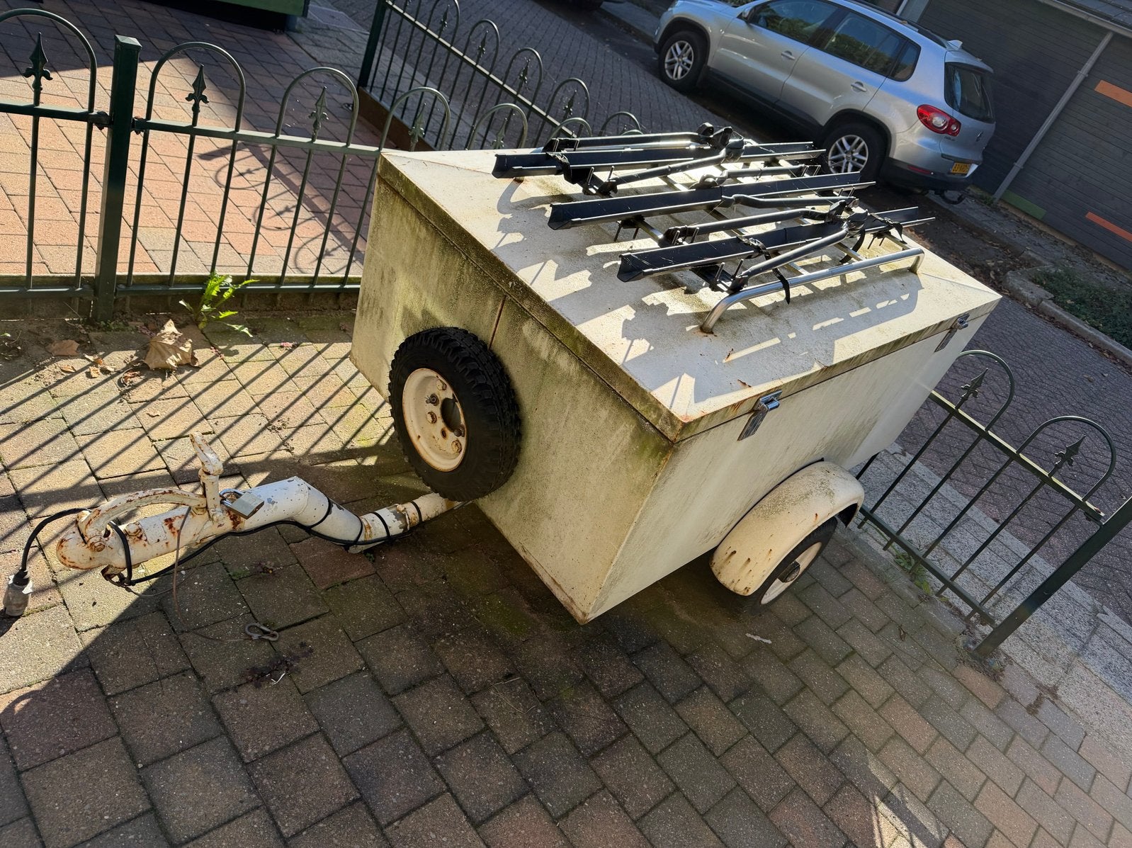 Bagagewagen / Aanhanger met fietsendrager, Auto diversen, Ophalen, Gebruikt