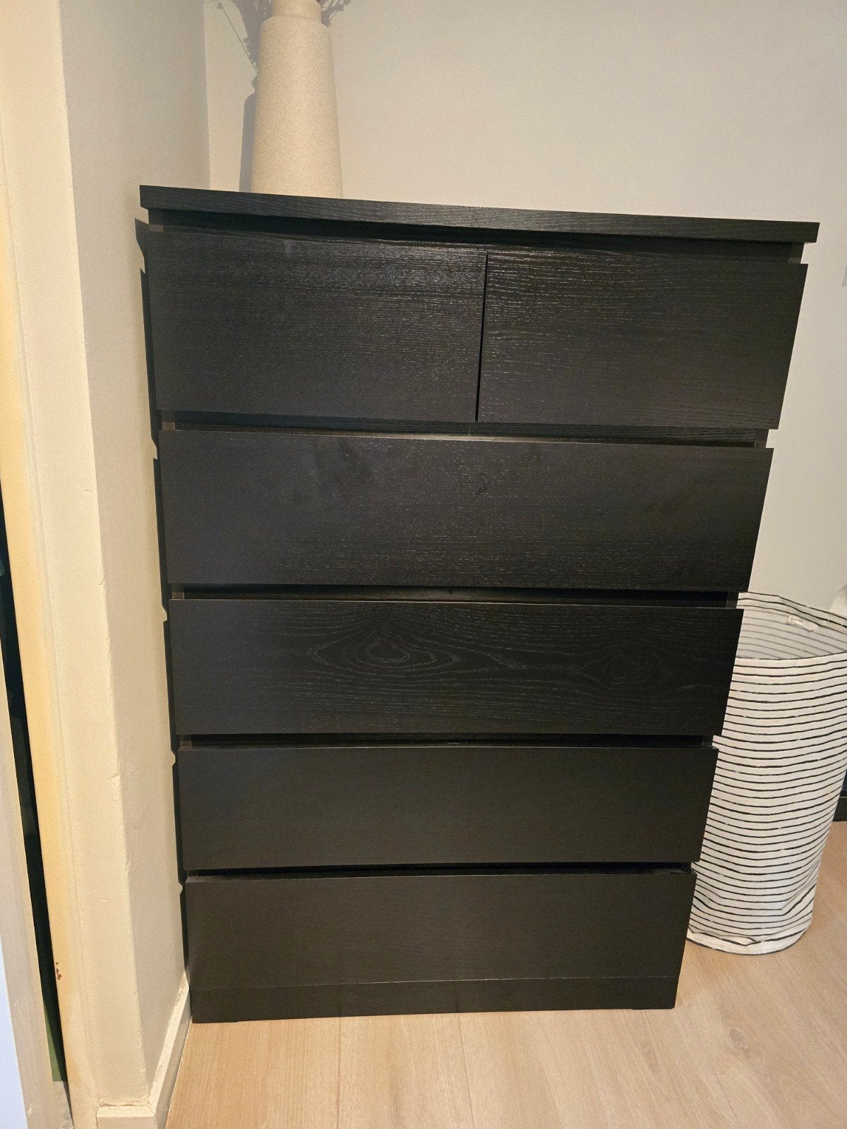 MALM ladekast - Zwart/bruin, Huis en Inrichting, Kasten | Ladekasten, Ophalen, 5 laden of meer, 100 tot 150 cm, 50 tot 100 cm