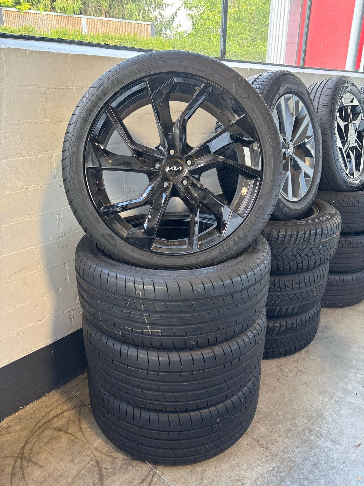 Kia EV6 21 inch velgen met banden, Ophalen, 255 mm, Banden en Velgen, Nieuw