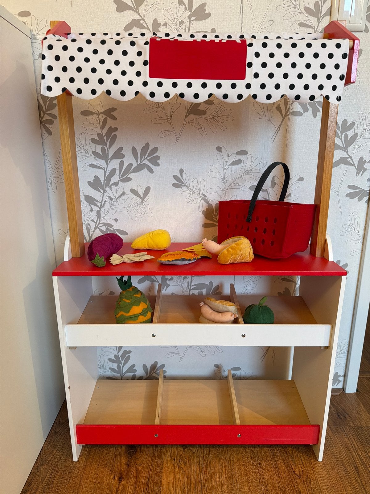Hema Marktkraam met vilten verkoop speelgoed en mandje, Kinderen en Baby's, Ophalen, Zo goed als nieuw, Ontdekken