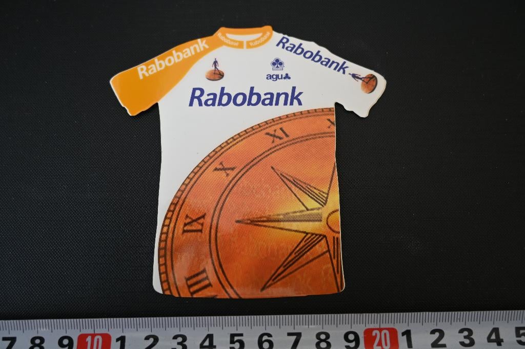sticker fiets wielrennen trui shirt rabobank agu, Ophalen, Zo goed als nieuw