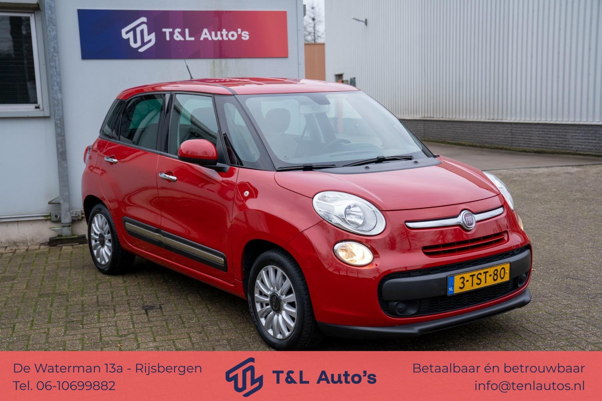 Fiat 500 L 0.9 TwinAir Easy Eco, Auto's, Fiat, Stof, Gebruikt, Origineel Nederlands, Bedrijf