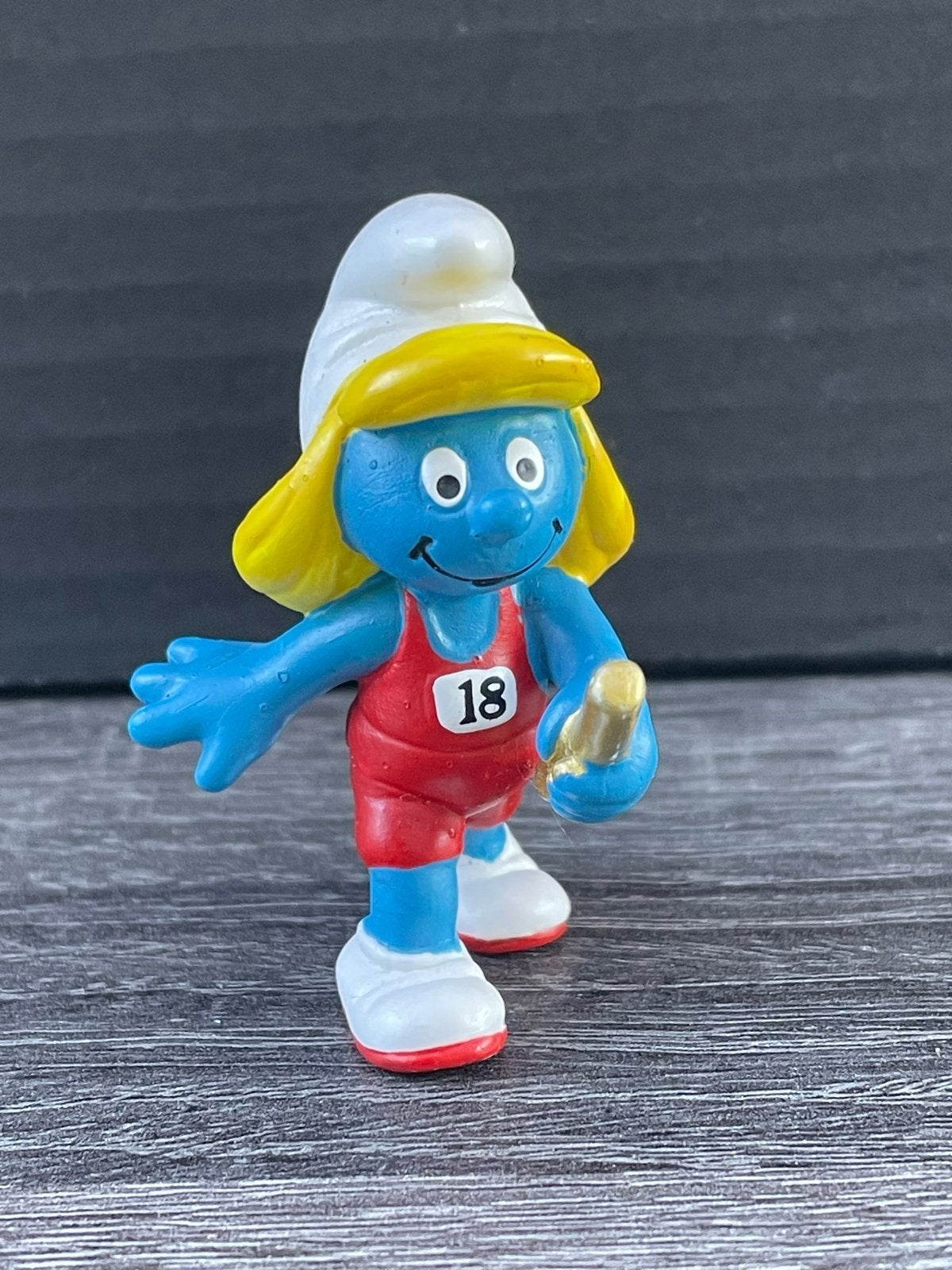 Smurfin atleet Schleich figuurtje, Ophalen of Verzenden, Zo goed als nieuw, Smurfin, Poppetje, Figuurtje of Knuffel