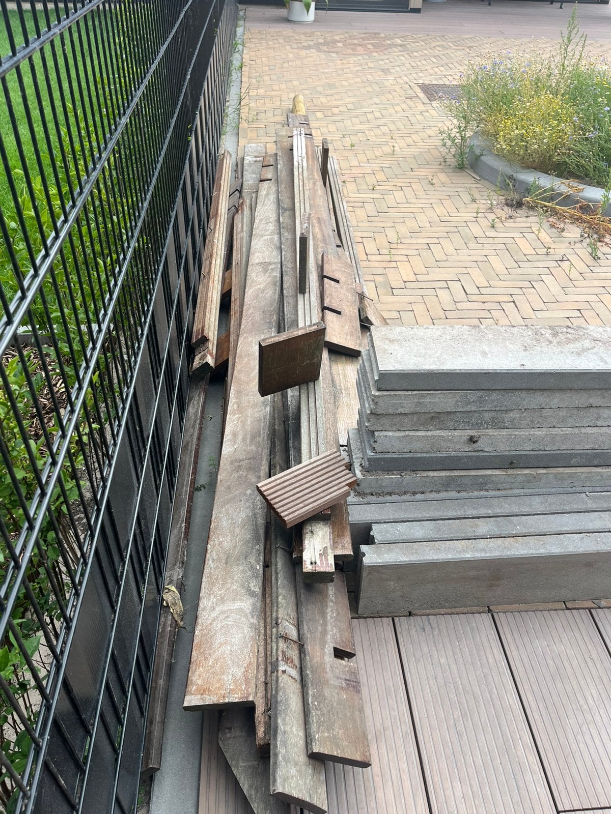 Hout voor pergola, Tuin en Terras, Ophalen, Gebruikt, Veranda