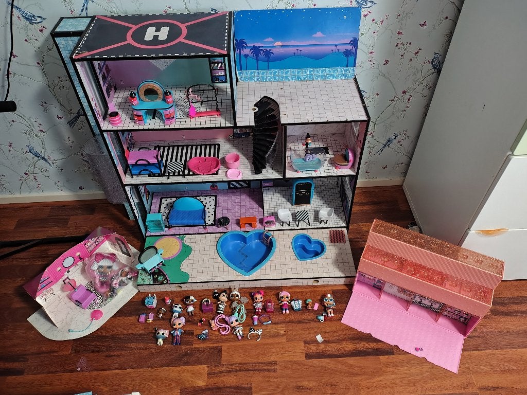 Lol surprise huis en extra's, Ophalen, Gebruikt, Poppenhuis